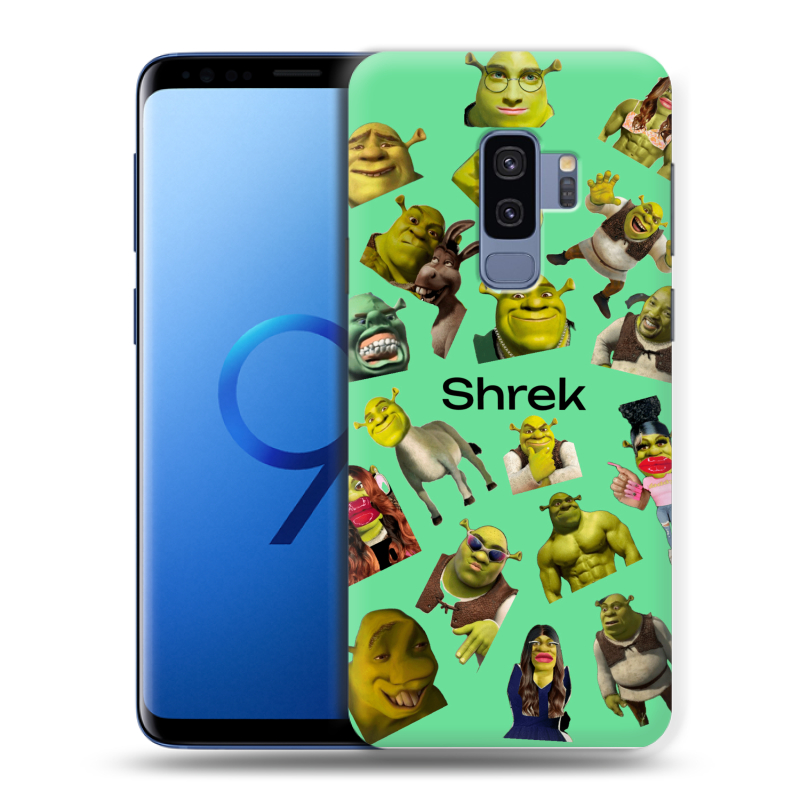 Силиконовый чехол на Samsung Galaxy S9 Plus с принтом Шрек Shrek Силиконовый чехол на Samsung Galaxy S9 Plus с принтом Шрек Shrek