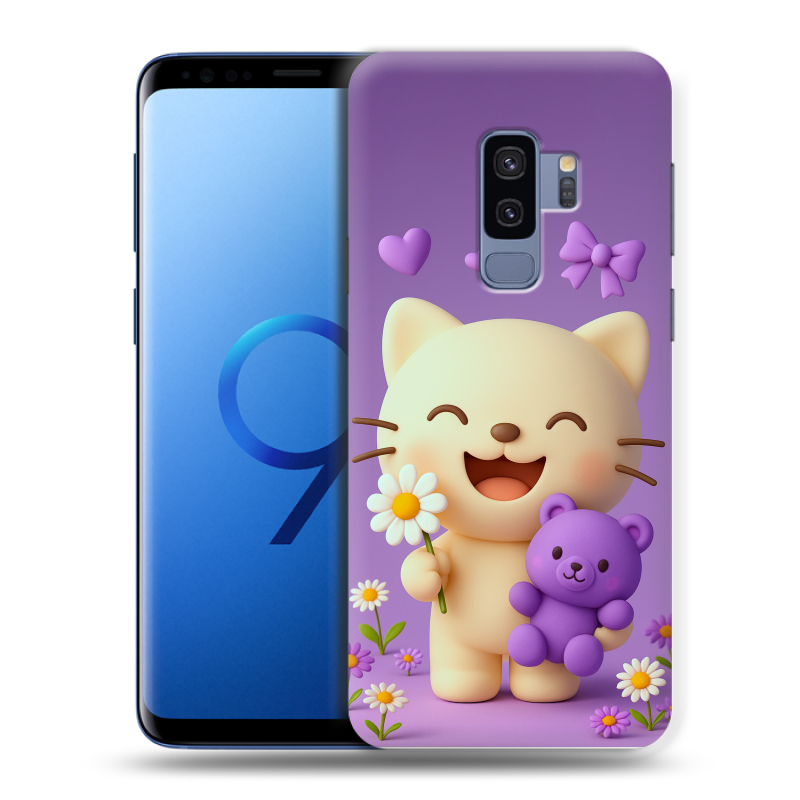 Силиконовый противоударный чехол на Samsung Galaxy S9 Plus с принтом для девочек Силиконовый противоударный чехол на Samsung Galaxy S9 Plus с принтом для девочек
