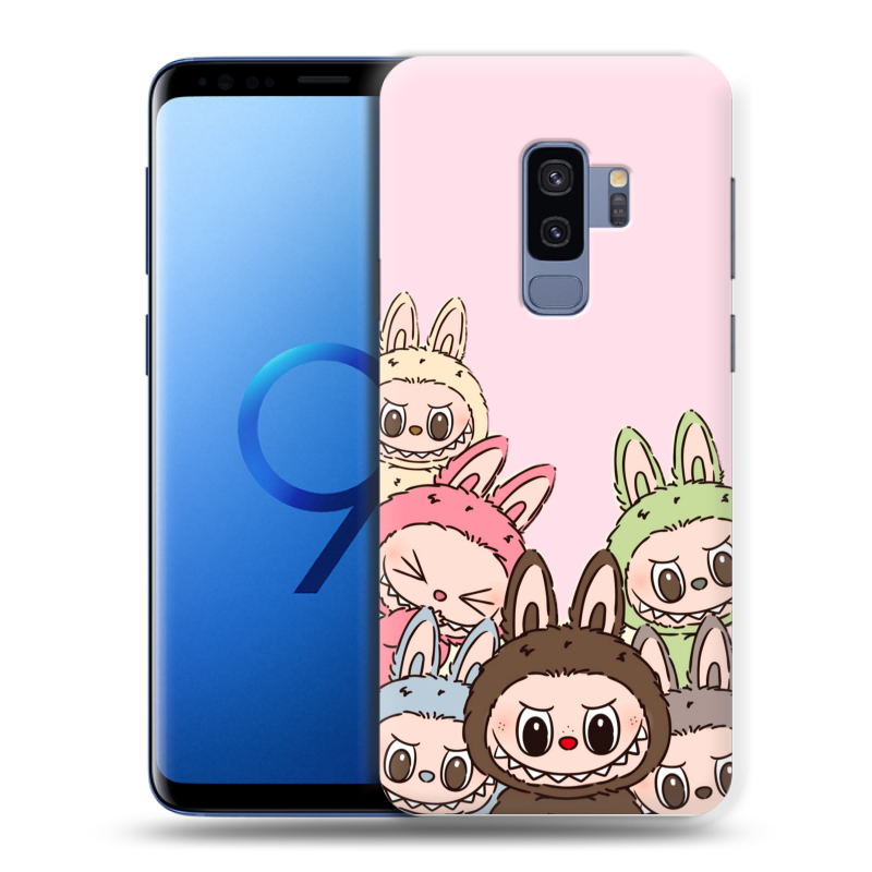Силиконовый противоударный чехол на Samsung Galaxy S9 Plus с принтом Лабубу Силиконовый противоударный чехол на Samsung Galaxy S9 Plus с принтом Лабубу