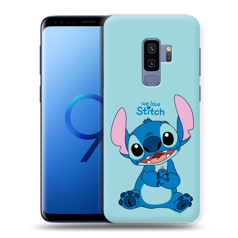 Силиконовый чехол на Samsung Galaxy S9 Plus с принтом Лило и Стич Силиконовый чехол на Samsung Galaxy S9 Plus с принтом Лило и Стич