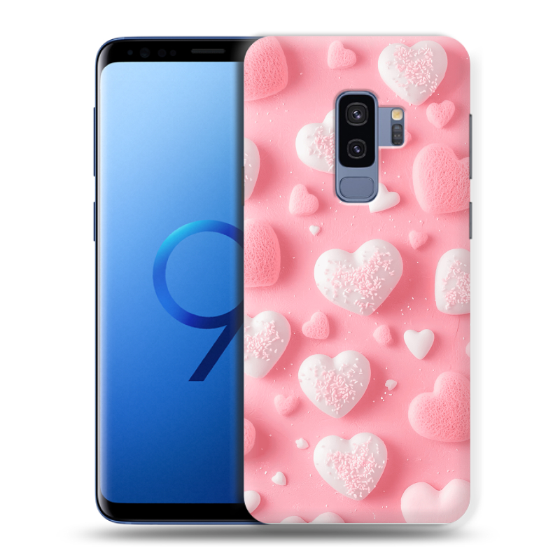 Силиконовый чехол на Samsung Galaxy S9 Plus с принтом Сердечки Силиконовый чехол на Samsung Galaxy S9 Plus с принтом Сердечки