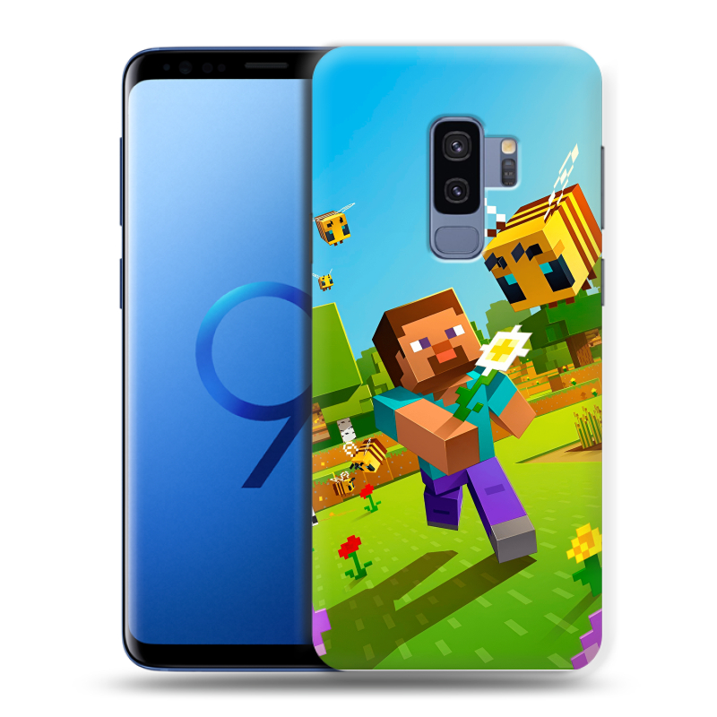 Силиконовый чехол на Samsung Galaxy S9 Plus с принтом Майнкрафт Minecraft Силиконовый чехол на Samsung Galaxy S9 Plus с принтом Майнкрафт Minecraft