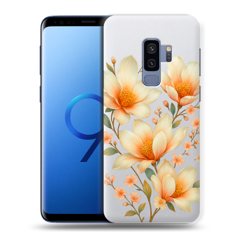 Силиконовый чехол на Samsung Galaxy S9 Plus с принтом Цветы Силиконовый чехол на Samsung Galaxy S9 Plus с принтом Цветы