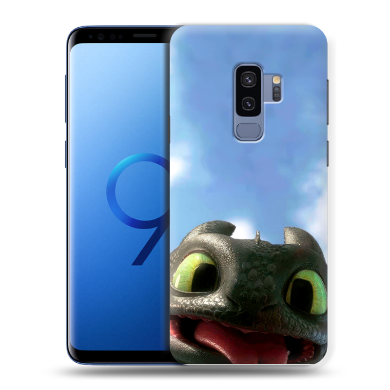 Силиконовый противоударный чехол на Samsung Galaxy S9 Plus с принтом Как приручить дракона Силиконовый противоударный чехол на Samsung Galaxy S9 Plus с принтом Как приручить дракона