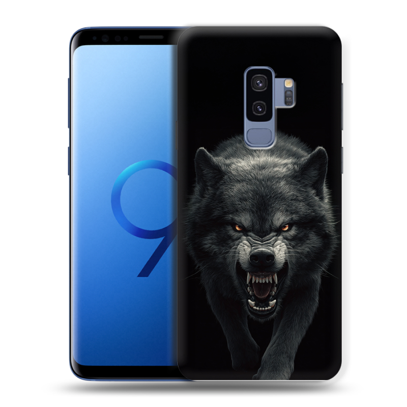 Силиконовый чехол на Samsung Galaxy S9 Plus с принтом Волк Силиконовый чехол на Samsung Galaxy S9 Plus с принтом Волк