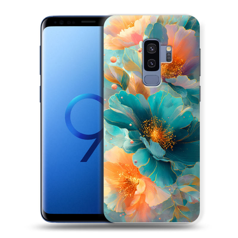 Силиконовый чехол на Samsung Galaxy S9 Plus с принтом Цветы Силиконовый чехол на Samsung Galaxy S9 Plus с принтом Цветы