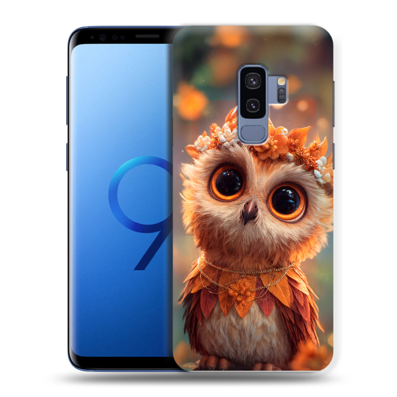 Силиконовый чехол на Samsung Galaxy S9 Plus с принтом Милая сова Силиконовый чехол на Samsung Galaxy S9 Plus с принтом Милая сова