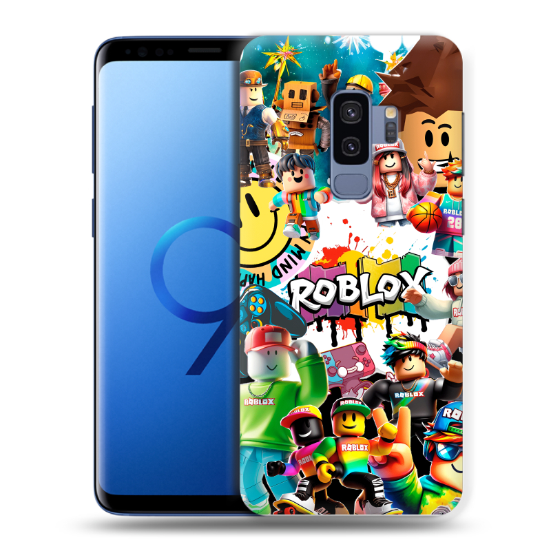 Силиконовый противоударный чехол на Samsung Galaxy S9 Plus с принтом Roblox Роблокс Силиконовый противоударный чехол на Samsung Galaxy S9 Plus с принтом Roblox Роблокс