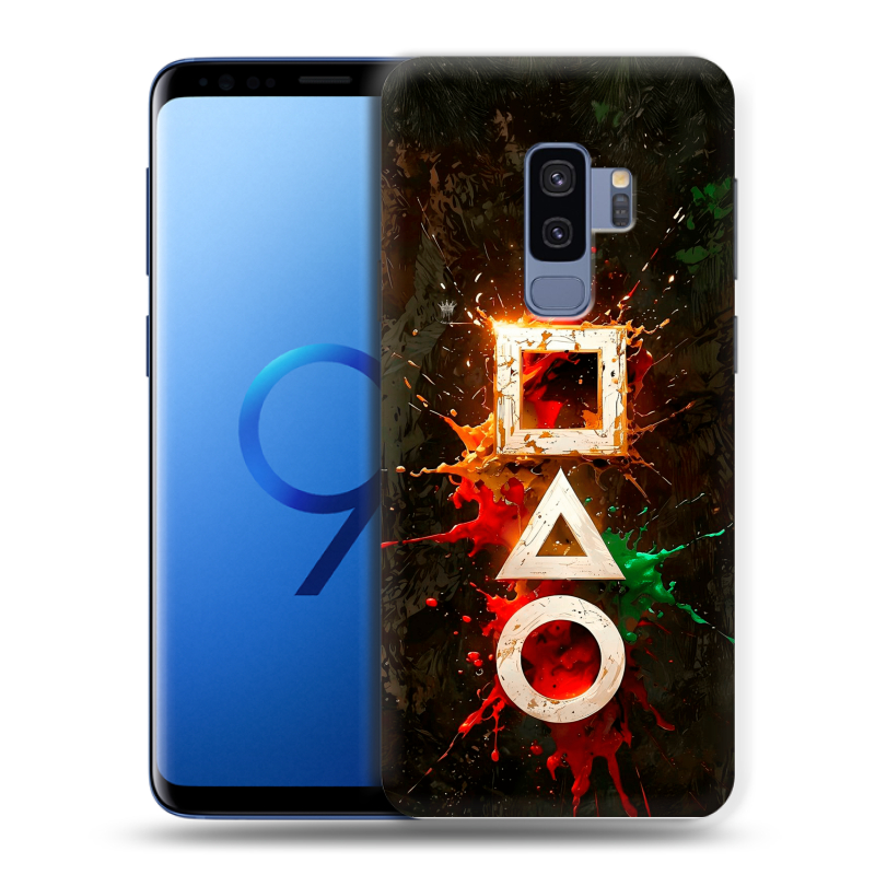 Силиконовый противоударный чехол на Samsung Galaxy S9 Plus с принтом Squid Game Игра кальмара Силиконовый противоударный чехол на Samsung Galaxy S9 Plus с принтом Squid Game Игра кальмара