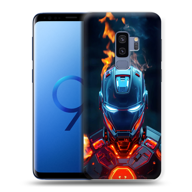 Силиконовый противоударный чехол на Samsung Galaxy S9 Plus с принтом IronMan Железный человек Силиконовый противоударный чехол на Samsung Galaxy S9 Plus с принтом IronMan Железный человек