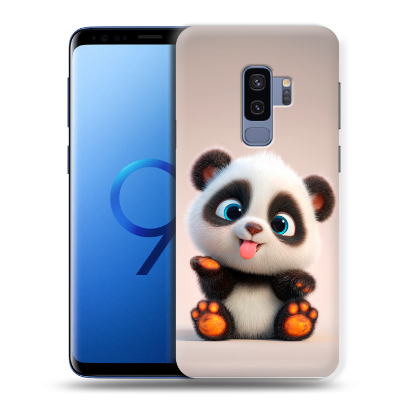 Силиконовый чехол на Samsung Galaxy S9 Plus с принтом милая панда Силиконовый чехол на Samsung Galaxy S9 Plus с принтом милая панда