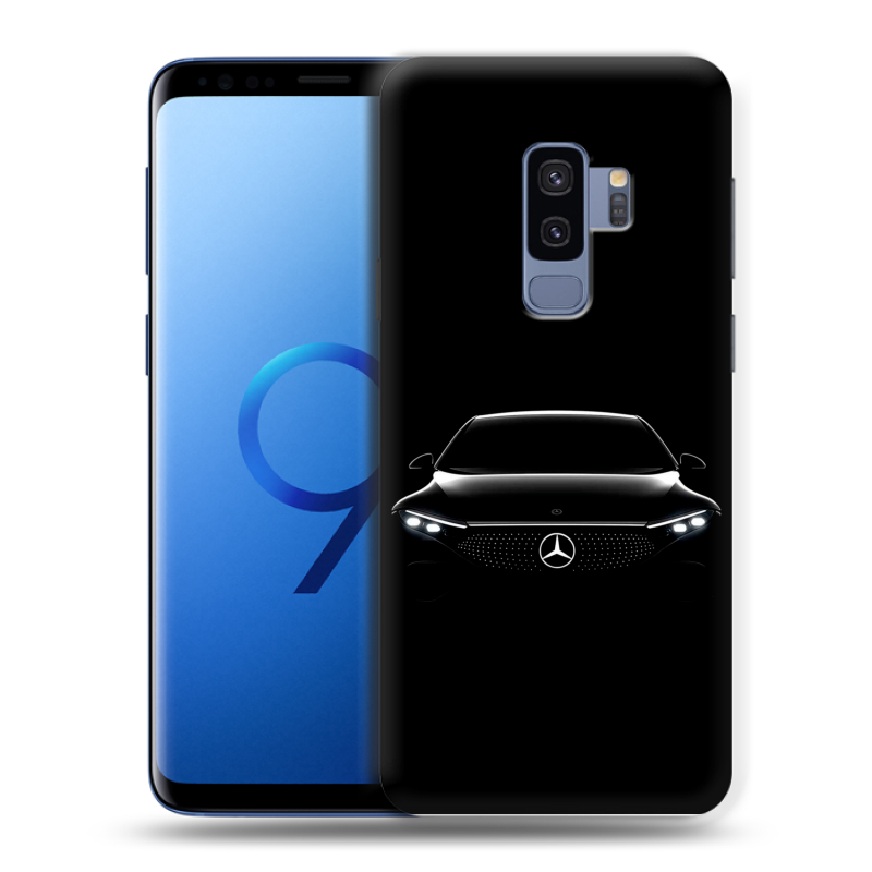 Силиконовый противоударный чехол на Samsung Galaxy S9 Plus с принтом Mercedes Мерседес Силиконовый противоударный чехол на Samsung Galaxy S9 Plus с принтом Mercedes Мерседес