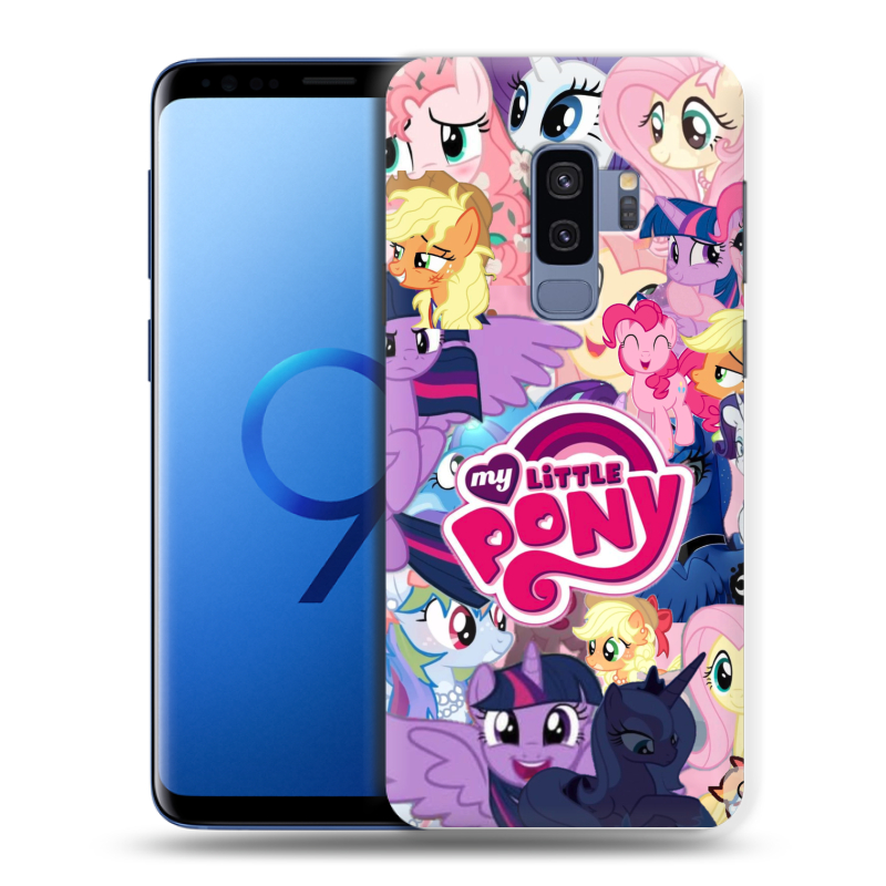 Силиконовый противоударный чехол на Samsung Galaxy S9 Plus с принтом My little pony Дружба чудо Силиконовый противоударный чехол на Samsung Galaxy S9 Plus с принтом My little pony Дружба чудо