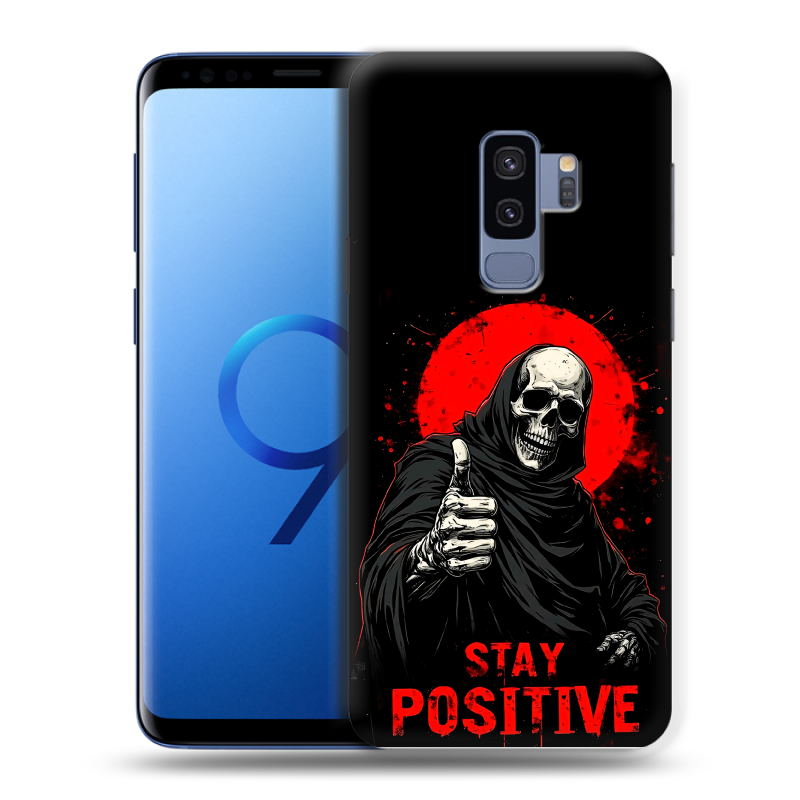 Силиконовый противоударный чехол на Samsung Galaxy S9 Plus с принтом смешной скелет Силиконовый противоударный чехол на Samsung Galaxy S9 Plus с принтом смешной скелет