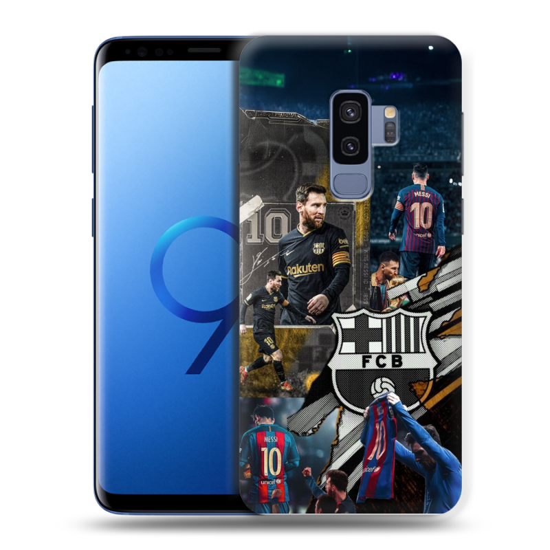 Силиконовый чехол на Samsung Galaxy S9 Plus с принтом Messi Barcelona Силиконовый чехол на Samsung Galaxy S9 Plus с принтом Messi Barcelona