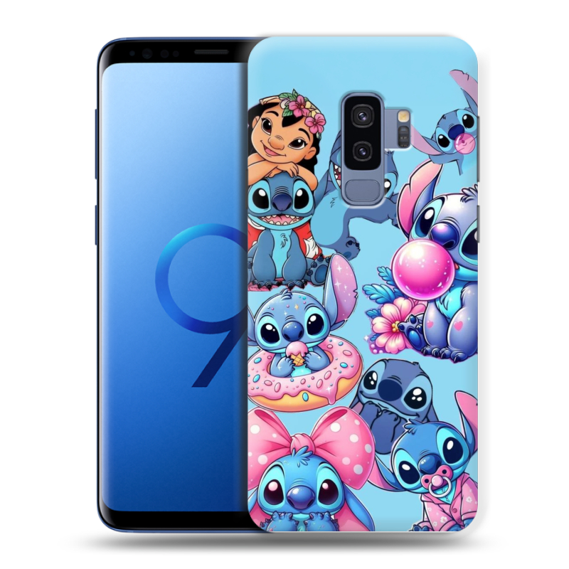 Силиконовый чехол на Samsung Galaxy S9 Plus с принтом Лило и Стич Силиконовый чехол на Samsung Galaxy S9 Plus с принтом Лило и Стич