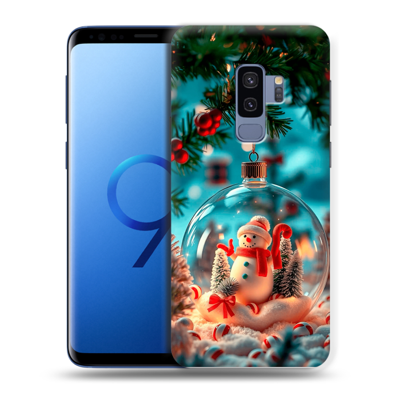 Силиконовый чехол на Samsung Galaxy S9 Plus с принтом Новый год Силиконовый чехол на Samsung Galaxy S9 Plus с принтом Новый год