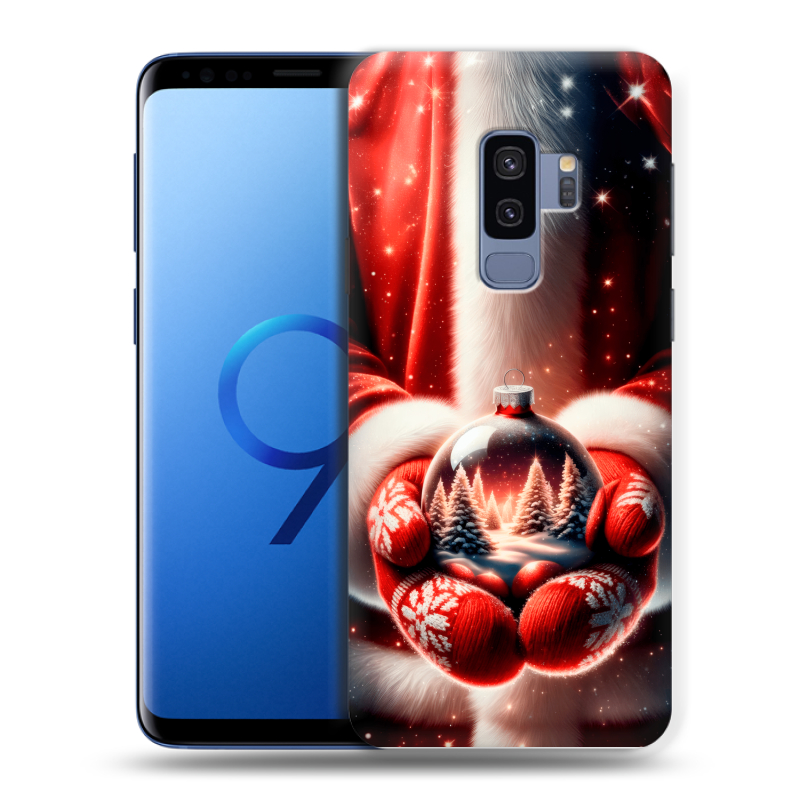 Силиконовый противоударный чехол на Samsung Galaxy S9 Plus с принтом Новый год Силиконовый противоударный чехол на Samsung Galaxy S9 Plus с принтом Новый год