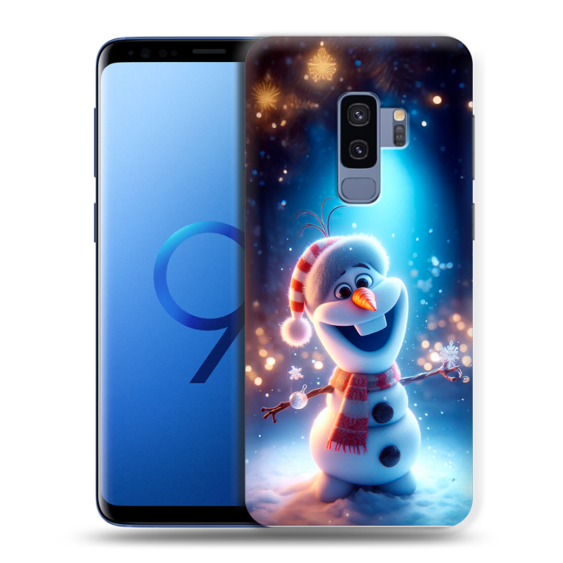 Силиконовый противоударный чехол на Samsung Galaxy S9 Plus с принтом Новый год Силиконовый противоударный чехол на Samsung Galaxy S9 Plus с принтом Новый год