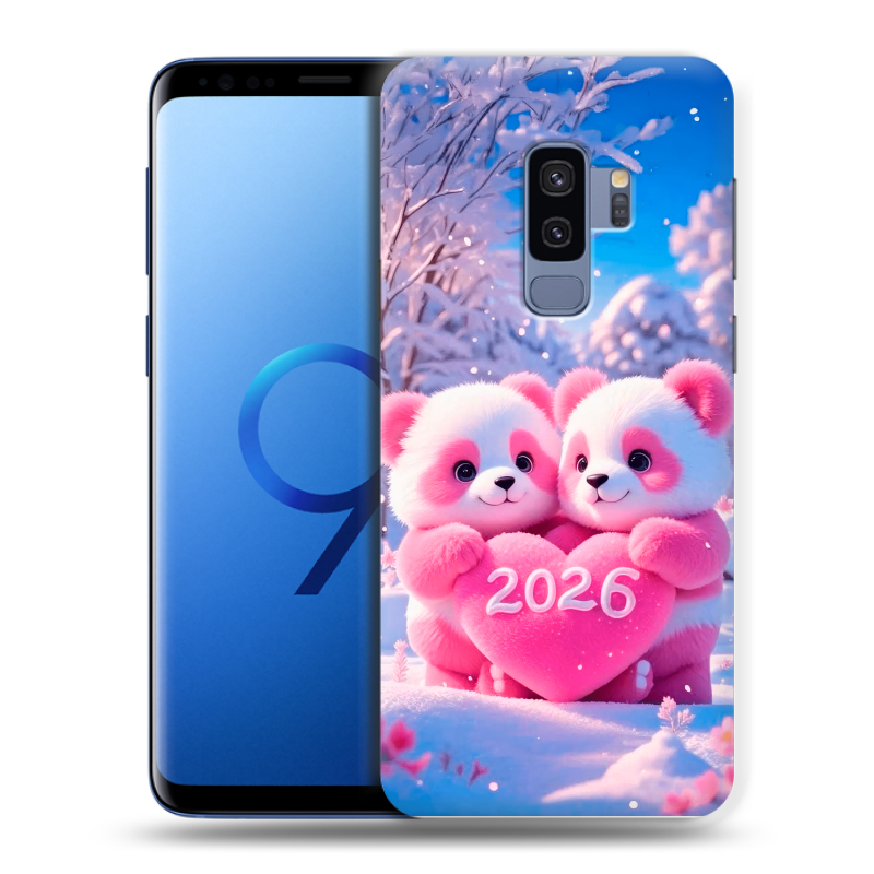 Силиконовый противоударный чехол на Samsung Galaxy S9 Plus с принтом Новый год Силиконовый противоударный чехол на Samsung Galaxy S9 Plus с принтом Новый год
