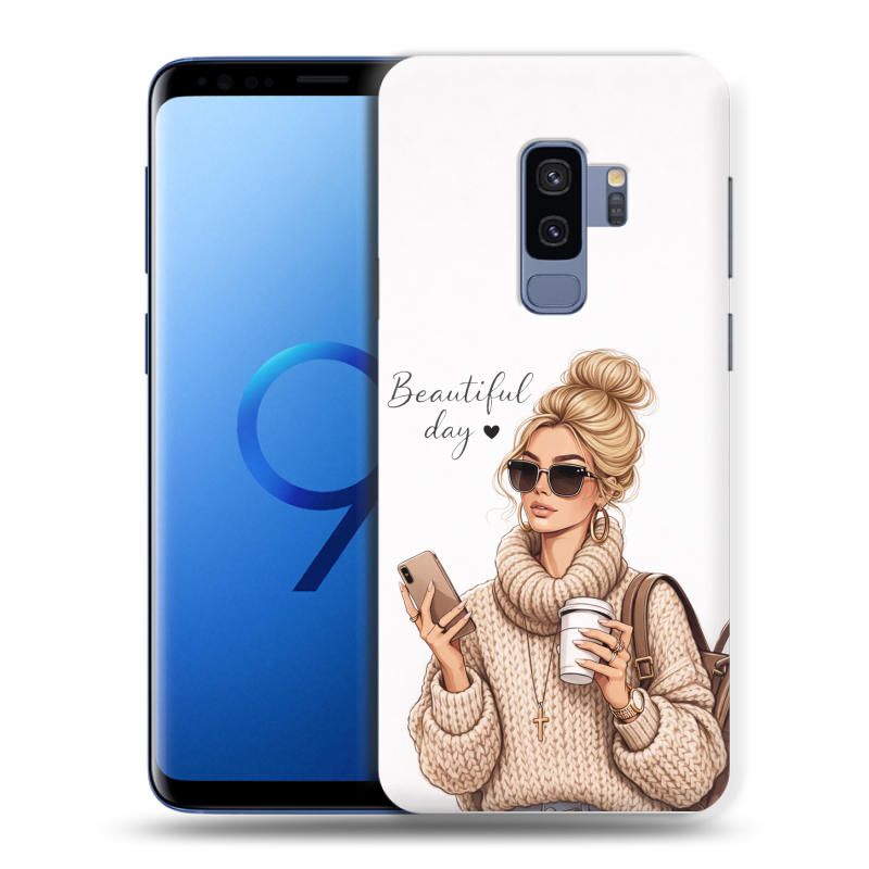 Силиконовый чехол на Samsung Galaxy S9 Plus с принтом женский Силиконовый чехол на Samsung Galaxy S9 Plus с принтом женский