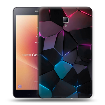 Силиконовый чехол на планшета Samsung Galaxy Tab A 8.0 (2017) с принтом Геометрия неона Силиконовый чехол на планшета Samsung Galaxy Tab A 8.0 (2017) с принтом Геометрия неона