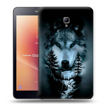 Силиконовый чехол на планшета Samsung Galaxy Tab A 8.0 (2017) с принтом Лесной волк Силиконовый чехол на планшета Samsung Galaxy Tab A 8.0 (2017) с принтом Лесной волк
