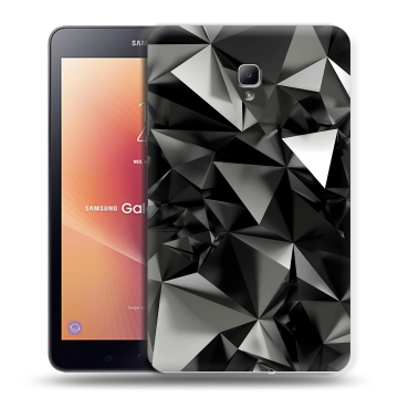Силиконовый чехол на планшета Samsung Galaxy Tab A 8.0 (2017) с принтом Черные кристаллы Силиконовый чехол на планшета Samsung Galaxy Tab A 8.0 (2017) с принтом Черные кристаллы