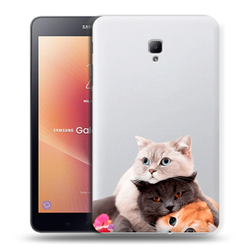Силиконовый чехол на планшета Samsung Galaxy Tab A 8.0 (2017) с принтом Кошки Силиконовый чехол на планшета Samsung Galaxy Tab A 8.0 (2017) с принтом Кошки