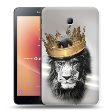 Силиконовый чехол на планшета Samsung Galaxy Tab A 8.0 (2017) с принтом Лев с короной Силиконовый чехол на планшета Samsung Galaxy Tab A 8.0 (2017) с принтом Лев с короной