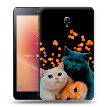 Силиконовый чехол на планшета Samsung Galaxy Tab A 8.0 (2017) с принтом Кошки Силиконовый чехол на планшета Samsung Galaxy Tab A 8.0 (2017) с принтом Кошки