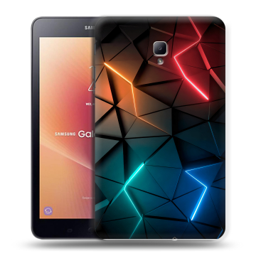 Силиконовый чехол на планшета Samsung Galaxy Tab A 8.0 (2017) с принтом Абстракция неон Силиконовый чехол на планшета Samsung Galaxy Tab A 8.0 (2017) с принтом Абстракция неон