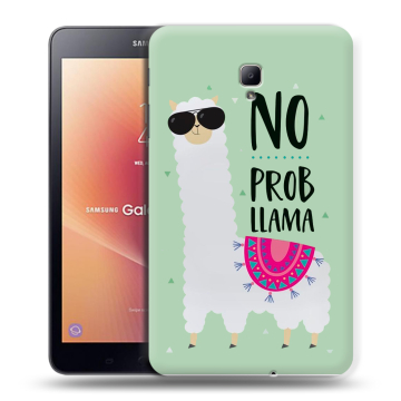 Силиконовый чехол на планшета Samsung Galaxy Tab A 8.0 (2017) с принтом Лама Силиконовый чехол на планшета Samsung Galaxy Tab A 8.0 (2017) с принтом Лама