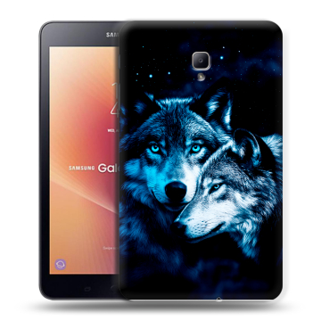 Силиконовый чехол на планшета Samsung Galaxy Tab A 8.0 (2017) с принтом Волки Силиконовый чехол на планшета Samsung Galaxy Tab A 8.0 (2017) с принтом Волки