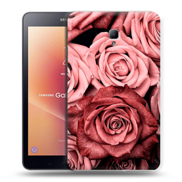 Силиконовый чехол на планшета Samsung Galaxy Tab A 8.0 (2017) с принтом Цветы розы Силиконовый чехол на планшета Samsung Galaxy Tab A 8.0 (2017) с принтом Цветы розы