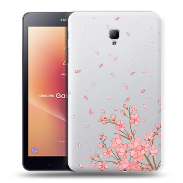 Силиконовый чехол на Samsung Galaxy Tab A 8.0 (2017) с принтом Ветка сакуры