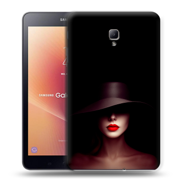 Силиконовый чехол на Samsung Galaxy Tab A 8.0 (2017) с принтом Девушка в шляпе Силиконовый чехол на Samsung Galaxy Tab A 8.0 (2017) с принтом Девушка в шляпе
