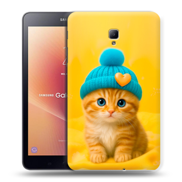 Силиконовый чехол на Samsung Galaxy Tab A 8.0 (2017) с принтом Котенок в шапке