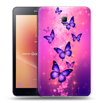 Силиконовый чехол на Samsung Galaxy Tab A 8.0 (2017) с принтом Бабочки Силиконовый чехол на Samsung Galaxy Tab A 8.0 (2017) с принтом Бабочки
