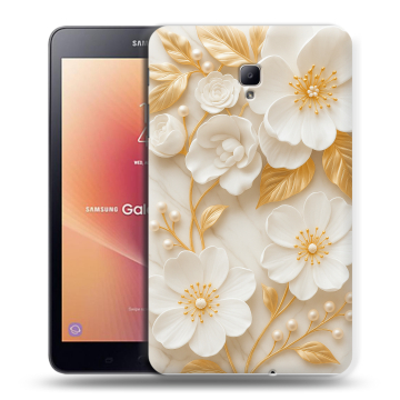 Силиконовый чехол на Samsung Galaxy Tab A 8.0 (2017) с принтом Цветы Силиконовый чехол на Samsung Galaxy Tab A 8.0 (2017) с принтом Цветы