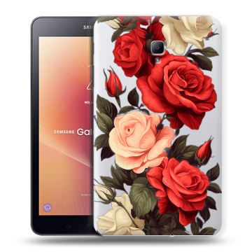 Силиконовый чехол на Samsung Galaxy Tab A 8.0 (2017) с принтом Розы
