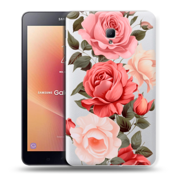 Силиконовый чехол на Samsung Galaxy Tab A 8.0 (2017) с принтом Розы