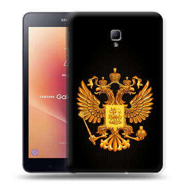 Силиконовый чехол на Samsung Galaxy Tab A 8.0 (2017) с принтом Герб России желтый Силиконовый чехол на Samsung Galaxy Tab A 8.0 (2017) с принтом Герб России желтый