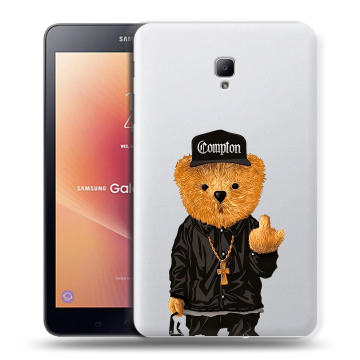 Силиконовый чехол на Samsung Galaxy Tab A 8.0 (2017) с принтом Плюшевый медведь