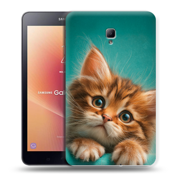 Силиконовый чехол на Samsung Galaxy Tab A 8.0 (2017) с принтом котенок Силиконовый чехол на Samsung Galaxy Tab A 8.0 (2017) с принтом котенок