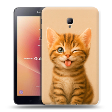 Силиконовый чехол на Samsung Galaxy Tab A 8.0 (2017) с принтом котенок Силиконовый чехол на Samsung Galaxy Tab A 8.0 (2017) с принтом котенок