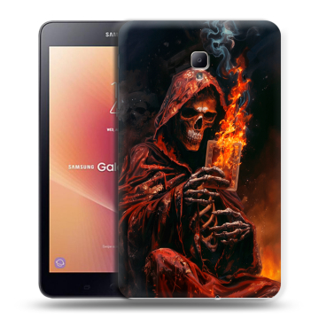 Силиконовый чехол на Samsung Galaxy Tab A 8.0 (2017) с принтом Скелет и карты