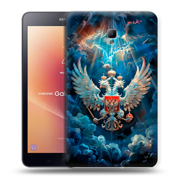 Силиконовый чехол на Samsung Galaxy Tab A 8.0 (2017) с принтом Герб флаг России