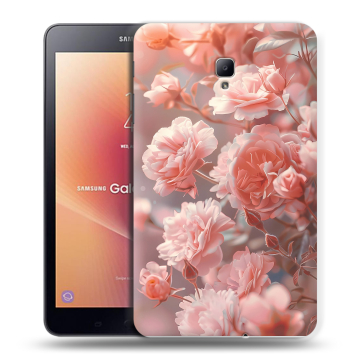 Силиконовый чехол на Samsung Galaxy Tab A 8.0 (2017) с принтом Розовые розы