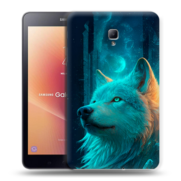 Силиконовый чехол на Samsung Galaxy Tab A 8.0 (2017) с принтом бабочки саккура